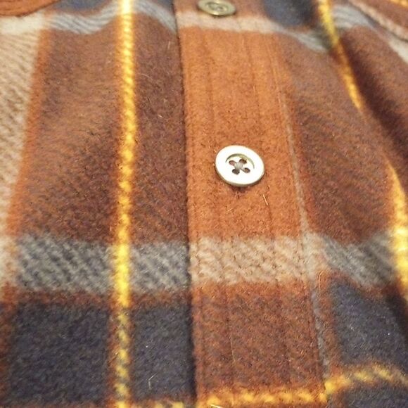 Freedom Foundry plaid fleece button down shirt shacket - Picture 4 of 12